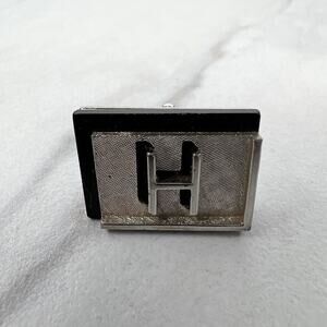 Swank Vintage H Initial Letter Single Cufflink